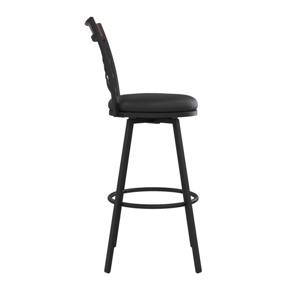 Gracie Oaks Clintwood Swivel Adjustable Height Bar Stool & Reviews Wayfair Canada
